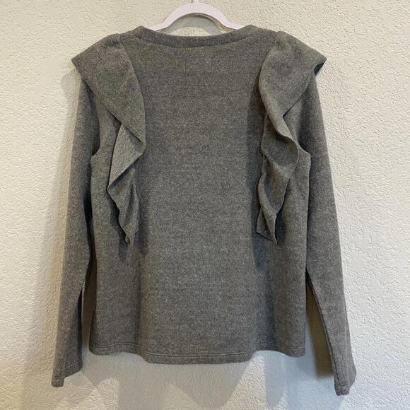 Anthropologie McGuire Sabina Ruffled Crew Neck Sweater - New! - Picture 6 of 9